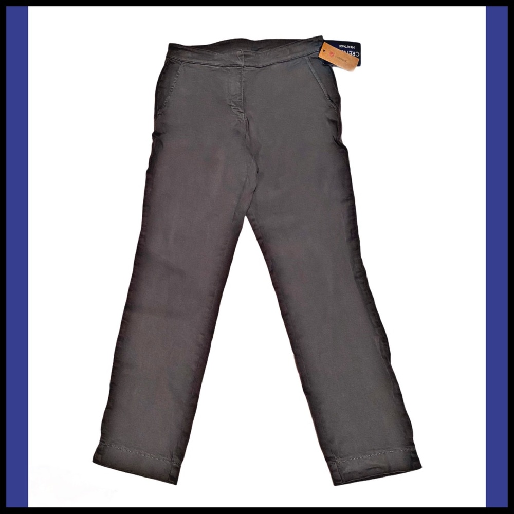 NWT CREMIEUX ASHTON GRAY FLAT FRONT CHINOS Sz  4 - Picture 4 of 8